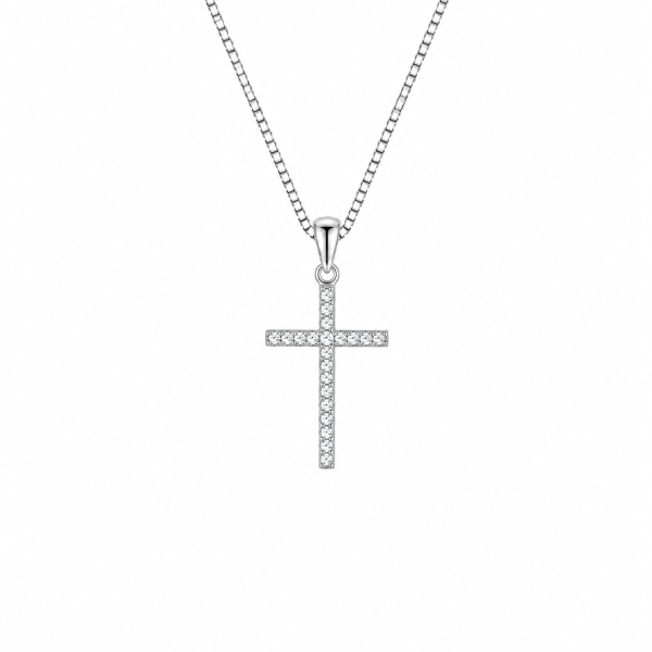 Halo Cross Pendant